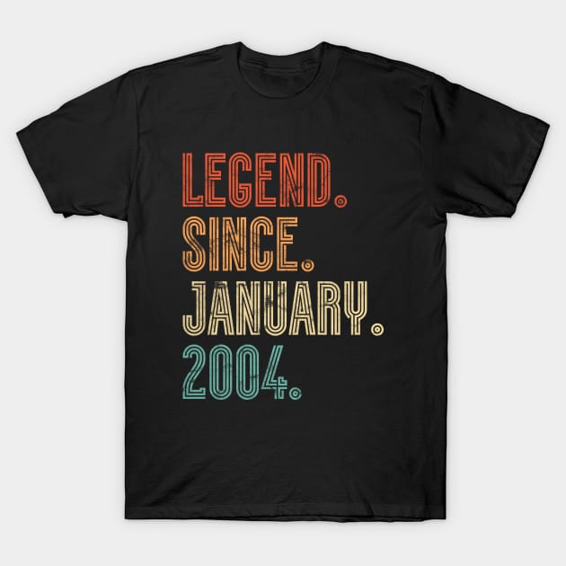 Legend Since January 2004 T-Shirt by silentboy